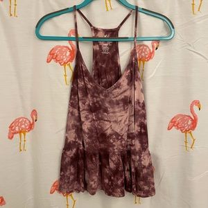 AE Pink Peplum Tank